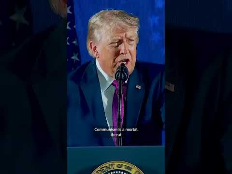 Trump rails at communism in US 250th celebration