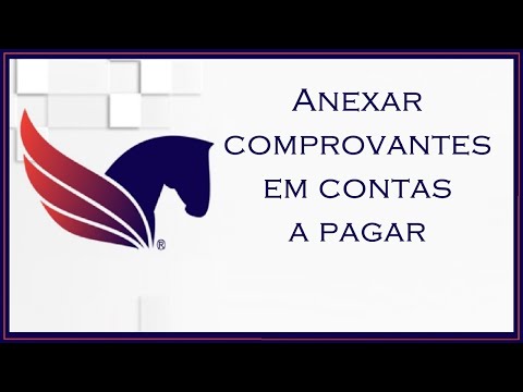 Anexar comprovante em contas a pagar