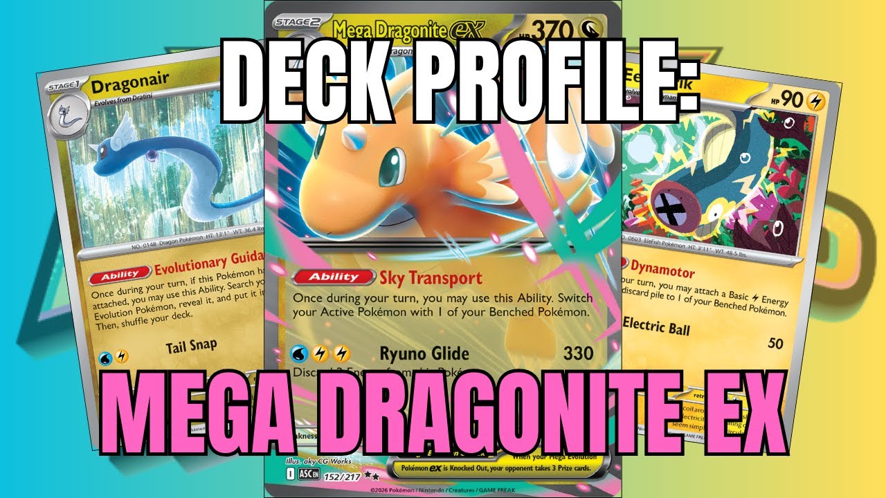 Mega Dragonite ex Deck Profile: (Pokémon TCG Live: Mega Evolution - Ascended Heroes)
