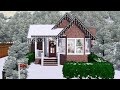 Cosy Christmas House 💜 Sims 3 Speed Build