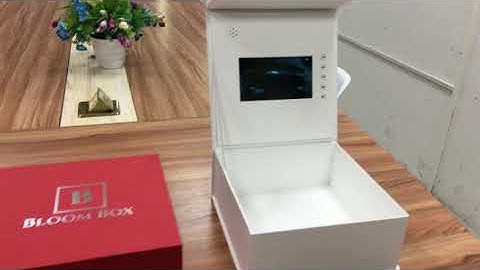 Funtek Custom Print 7 inch LCD Screen Video Gift Box with Magnetic Switch