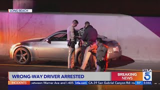 Wrong-way driver taken into custody on 710 Freeway in Long Beach