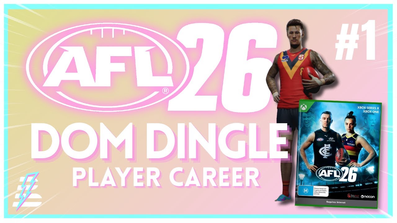 AFL 26: Player Career - EP1 - Dom Dingle's First Career Game!!