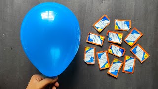 Waste Shampoo Packets And Balloon Craft Home Decoration Ideas