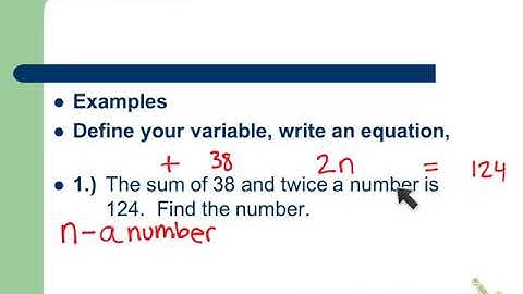 Algebra I 3.3 Day 2 Notes