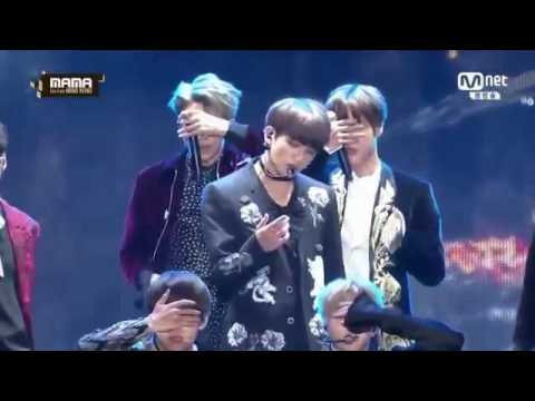 161202 BTS   Boy meets Evil + blood sweat and tears+ Fire @2016 MAMA