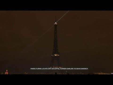 Eiffel Tower Shuts Off Lights Early As Part Of Initiative To Save Electricity