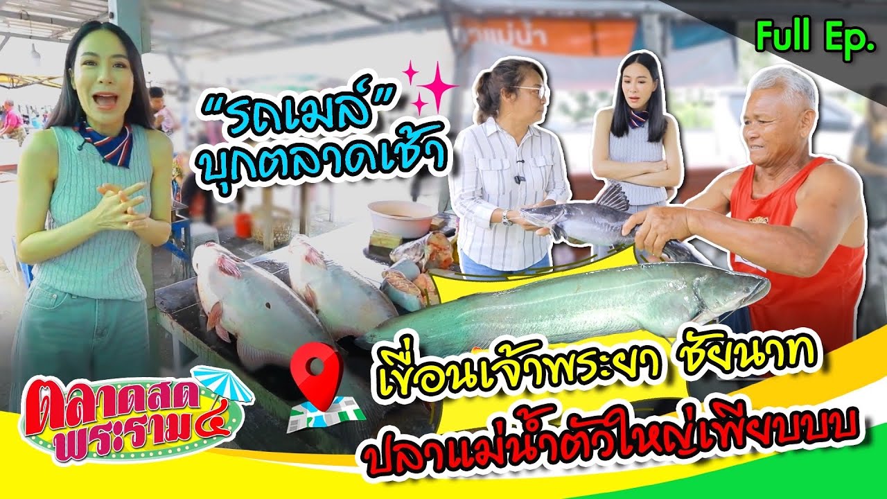 “รถเมล์“ บุกตลาดเช้า! เขื่อนเจ้าพระยา จ.ชัยนาท ปลาตัวใหญ่มาก!! | ตลาดสดพระราม๔ (Full) 7 มิ.ย. 68