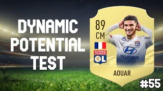 Houssem Aouar Dynamic Potential Test! FIFA 20 Career Mode