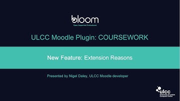 Moodle Coursework Plugin: Extension Reason