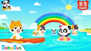 Bayi Panda & Bayi Kucing Bermain Bersama Pelangi | Lagu Anak-anak | BabyBus Bahasa Indonesia 2021