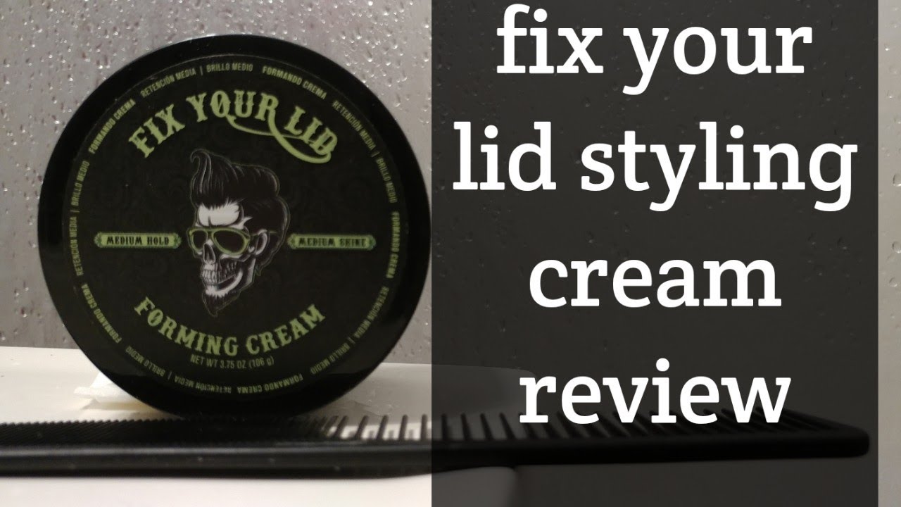 Fix Your Lid Forming Cream 3.75 oz Medium Hold Hair Cream For Men - Mens  Hair Gel Medium Shine - All Day Hold Styling Cream For All Hairstyles -  Easy