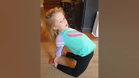 6 year old Scarlett teaches beginning contortion
