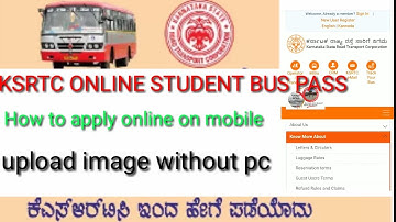 How to apply ksrtc bus pass online 2019 in your mobile