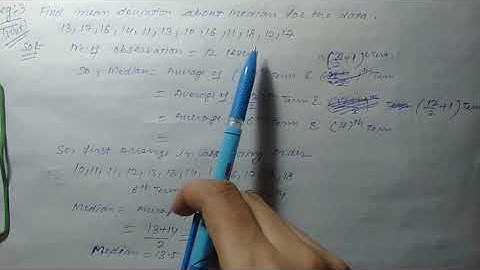 Class11, ncert ch-15  ex-15. 1..To find mean deviation of discrete frequency distribution  ( lec2 )