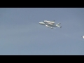 Space Shuttle Flyover of JPL with Fighter Jet Escort