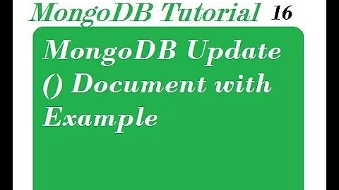 Update Documents in MongoDB