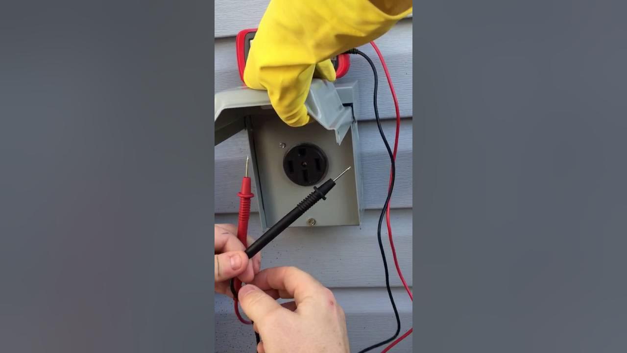How to test 50 amp socket with multimeter - YouTube