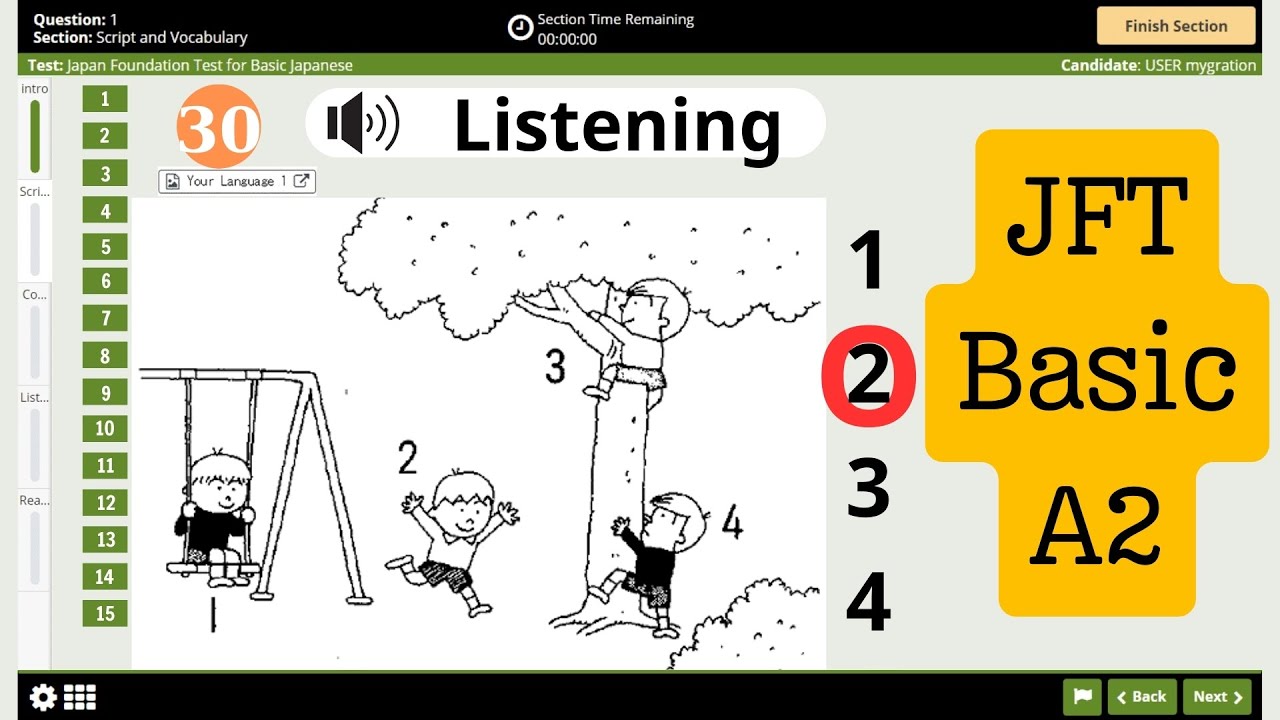 JFT Basic A2 Listening Sample Test With Answers #1
