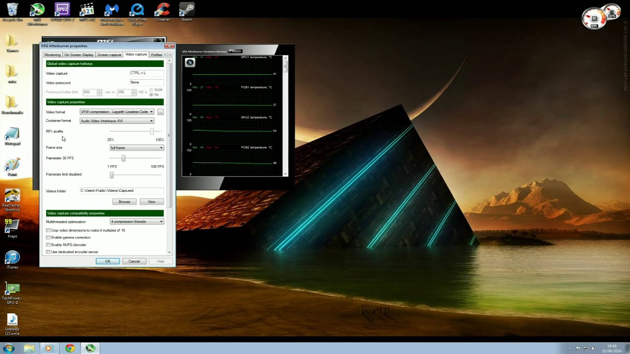 My MSI Afterburner Video Recording Guide And Settings ...