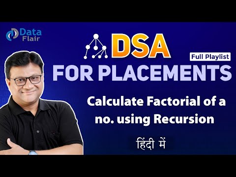 How to Calculate Factorial of a Number Using Recursion | Data Structures using C in Hindi