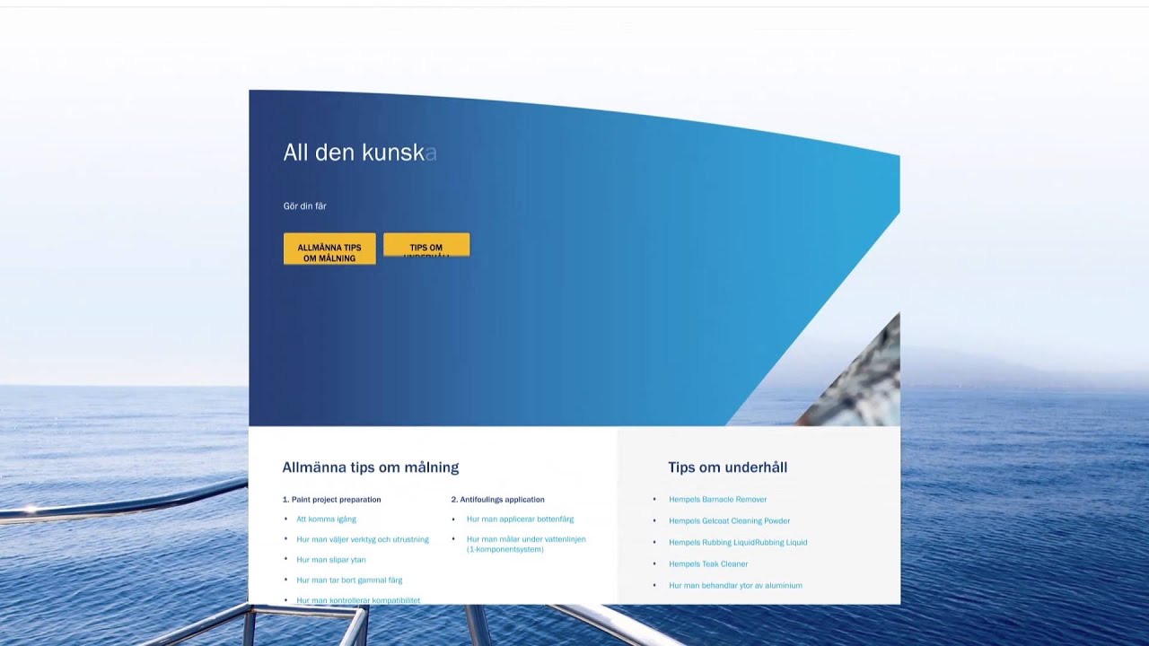 Hur man - Tipsen för båtvård 2016