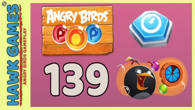 Angry Birds Stella POP Bubble Shooter Level 123 - Walkthrough, No Boosters  