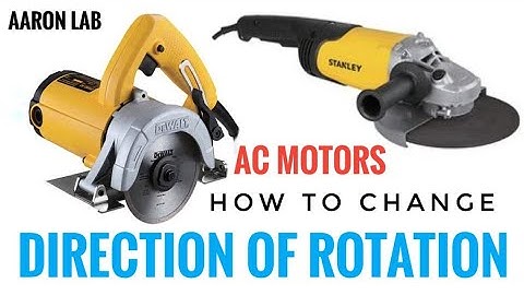 How to change the direction of rotation of Ac motor