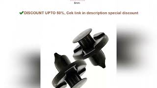 50Pcs 8Mm For Nissan Automotive Fastener Clips Body Push Retainer Bumper Trim Retainer Fastener Kit