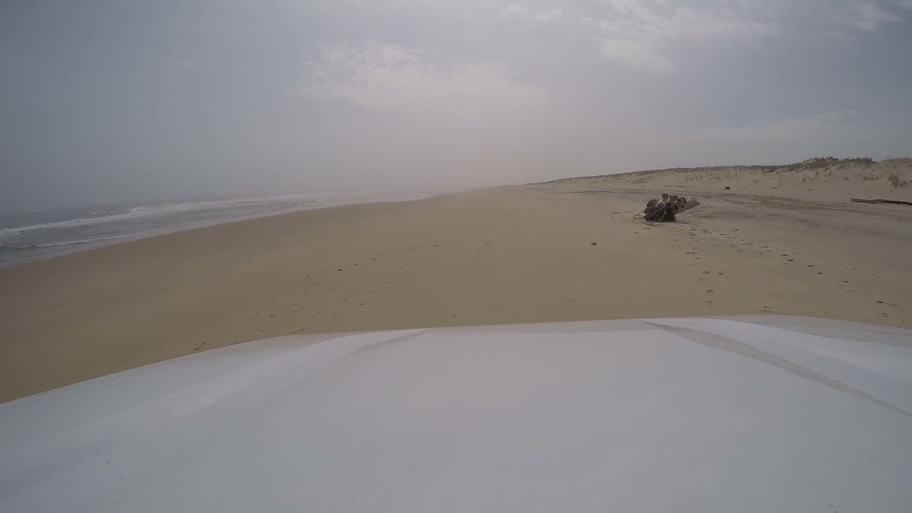 Driving on Indian Wells Beach in East Hampton Ny.