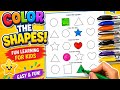 🎨 Color the Shapes for Kids | Learn Circle, Square, Triangle & More | Fun Learn with Sanchita