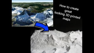 How to create smooth 3D printed maps without stringing