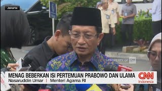 Menag Beberkan Isi Pertemuan Prabowo dan Ulama