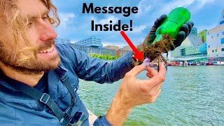 Message in a Bottle Found Magnet Fishing in Amsterdam *Unsolved Sender- Help!*