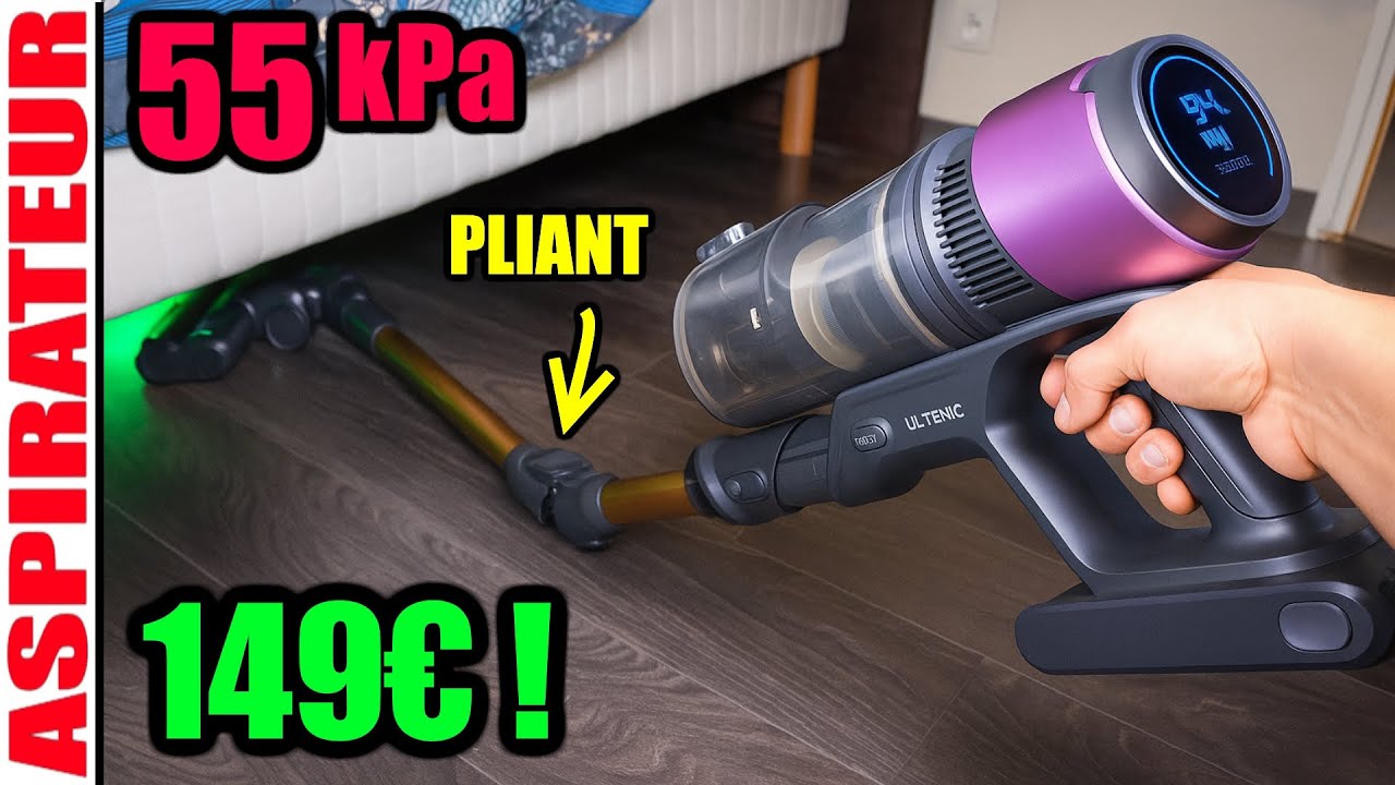 je teste un balai aspirateur sans fil à 149€ !! ULTENIC U20 ca vaut quoi ?