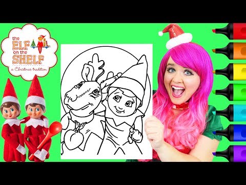 coloring-elf-on-the-shelf-reindeer-christmas-coloring-page-prismacolor-markers-|-kimmi-the-clown