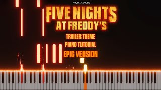 Five Nights at Freddy's - Trailer Theme - Epic Version - (Piano Tutorial) screenshot 5