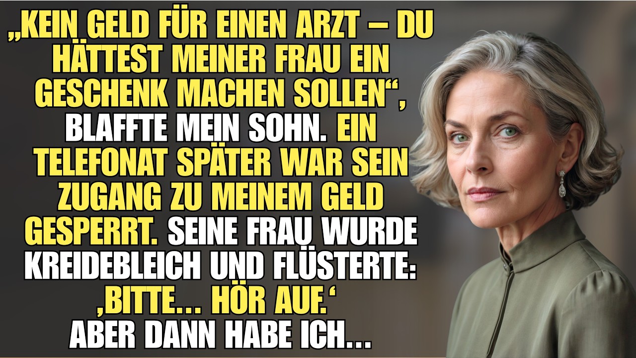 Mein Enkelkind hatte über 40 Grad Fieber, und mein eigenes Konto war gesperrt. Ich bat meinen Sohn Hendrik um 200 Euro vom Hauskonto – das Geld, das ich jeden Monat für Notfälle einzahle. Er...
