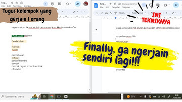 cara agar tugas kelompok dikerjakan bersama-sama menggunakan google doc