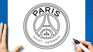 How to Draw PARIS SAINT-GERMAIN (PSG) Logo / Crest Easy