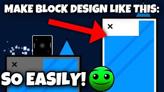 How to make modern block design in Geometry Dash (Tutorial 1)