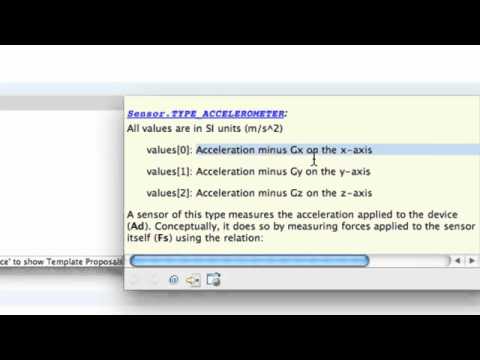 Android Application Development Tutorial   127   OnSensorChanged accelerometer method   YouTube