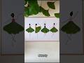 How To Make DIY Leaf Ballerina Art 🍂 | Easy Ginkgo Leaf Craft Idea | Aesthetic Nature Art #shorts