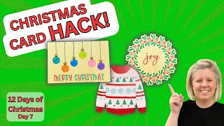 Laser Christmas Card HACK (So EASY!) - 12 Days of Christmas (Day 7)