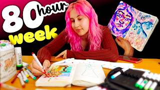 REALISTIC Week In the Life of an Art YouTuber!! *80 HOURS of grinding*