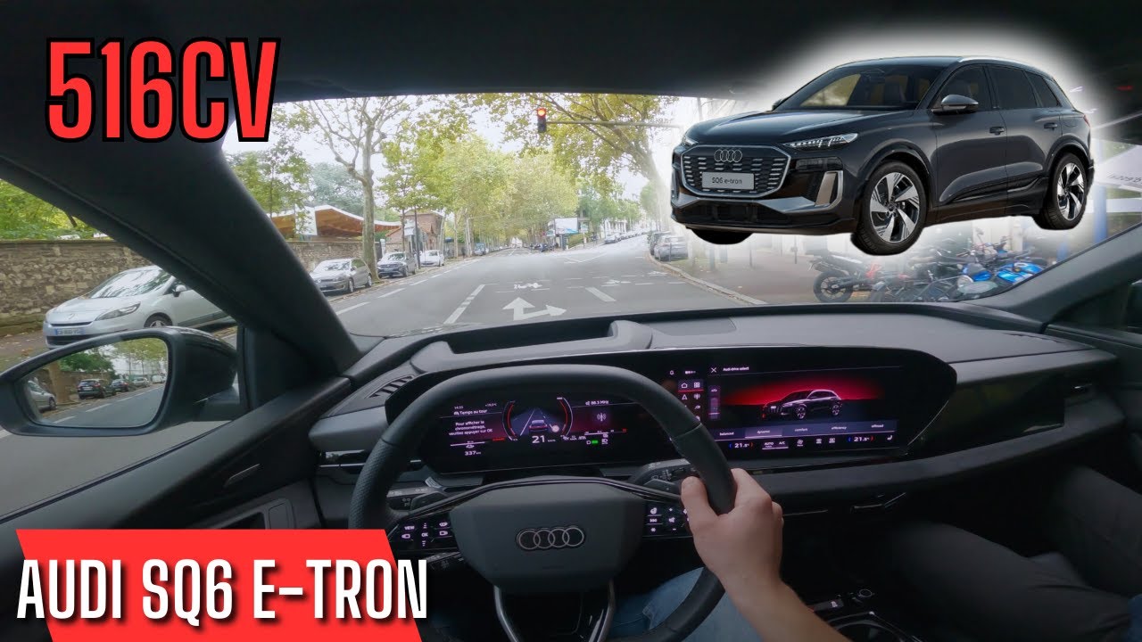 L'ACCELERARTION DE CETTE AUDI SQ6 E-tron DE 516CH EST FOLLE !!! [ POV DRIVE ] #adam42g
