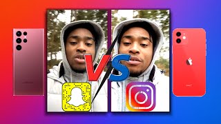 Galaxy S22 Ultra Vs Iphone 12 Social Media Camera Comparison Snapchat And Instagram