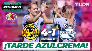 Resumen y goles | América 4-1 Puebla | Liga Mx Femenil-CL2024 J10 | TUDN