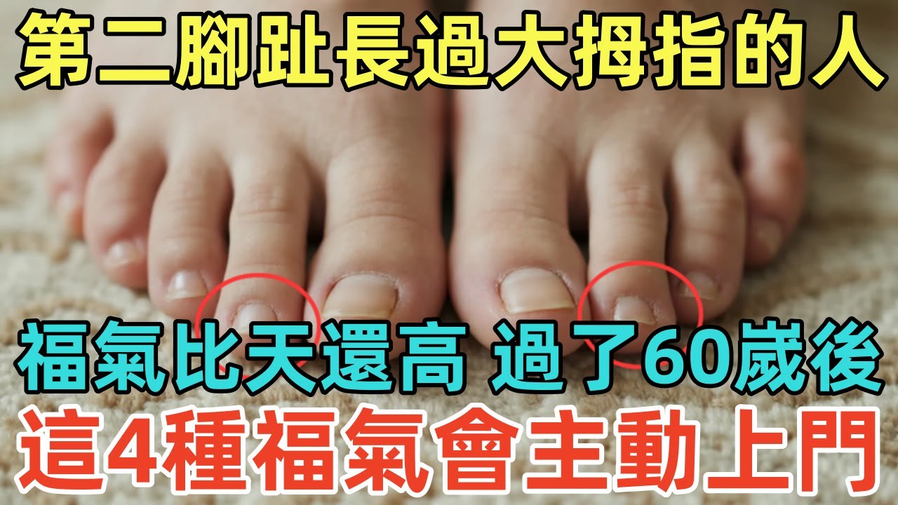 第二腳趾長過大拇指的人，福氣比天還高，過了60嵗後，這4種福氣會主動上門！#佛學 #无名指 #佛法 #佛教 #修行 #佛陀