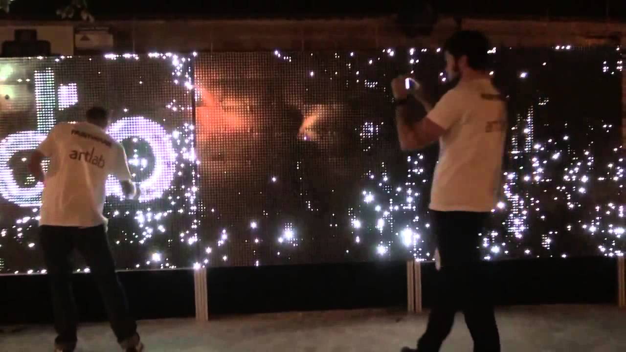 Interactive Water and LED Installation